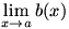 lim(x->a)b(x)