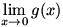 lim(x->0)g(x)