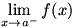 lim(x->a-)f(x)