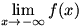 lim(x->-infinity)f(x)