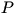 P