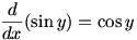 d/dx(x)=1