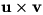 u x v