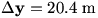 y=20.4 m