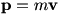 p=mv