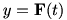 y=F(t)